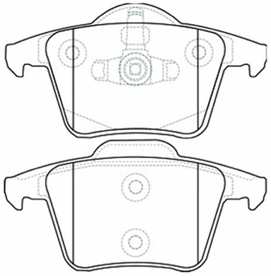 Brake Pad Set, disc brake (AKD-0358)