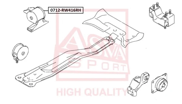 Mounting, engine (0712-RW416RH)