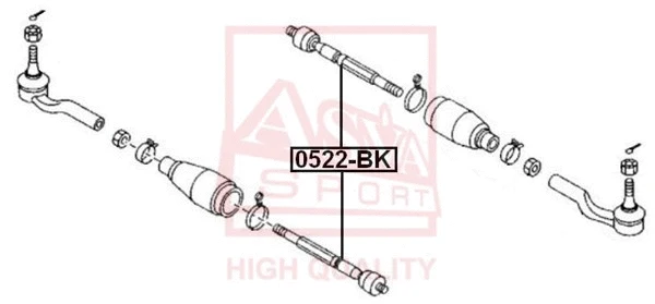 Inner Tie Rod (0522-BK)