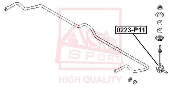 Link/Coupling Rod, stabiliser bar (0223-P11)