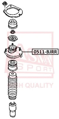 Mounting, shock absorber (0511-BJRR)