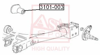Mounting, control/trailing arm (3101-003)