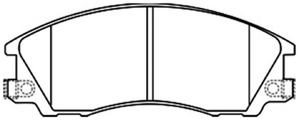 Brake Pad Set, disc brake (AKD-0853)