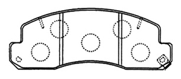 Brake Pad Set, disc brake (AKD-1388)