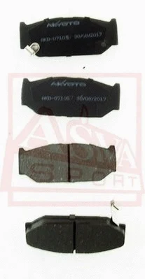 Brake Pad Set, disc brake (AKD-07105)