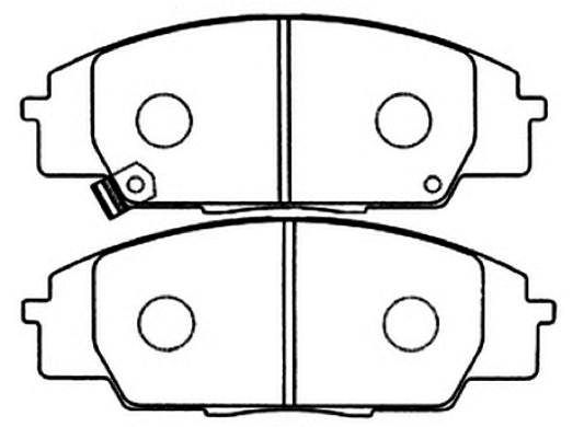 Brake Pad Set, disc brake (AKD-8423)