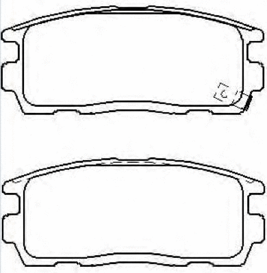 Brake Pad Set, disc brake (AKD-1716)