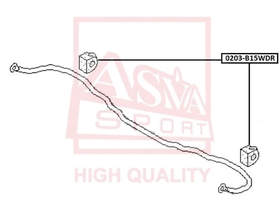 Repair Kit, suspension strut support mount (0203-B15WDR)