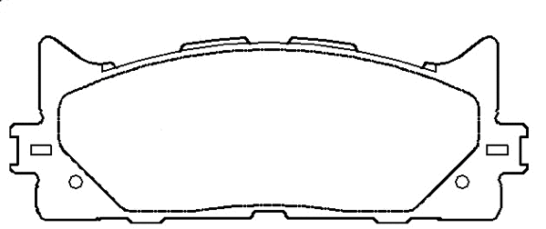 Brake Pad Set, disc brake (AKD-562H)