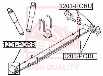 Mounting, control/trailing arm (1201-PORL)