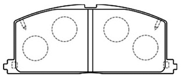 Brake Pad Set, disc brake (AKD-1001)