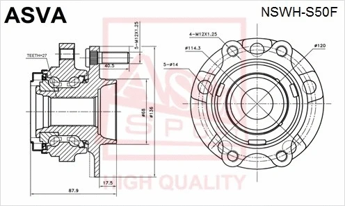 Wheel Hub (NSWH-S50F)