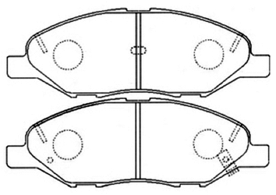 Brake Pad Set, disc brake (AKD-2452)