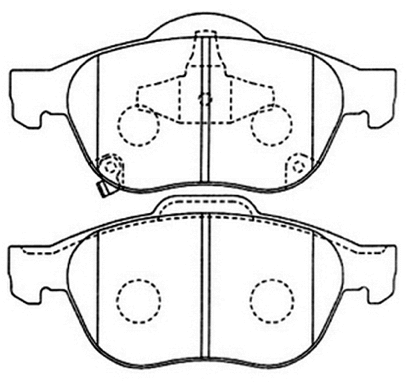 Brake Pad Set, disc brake (AKD-1236)