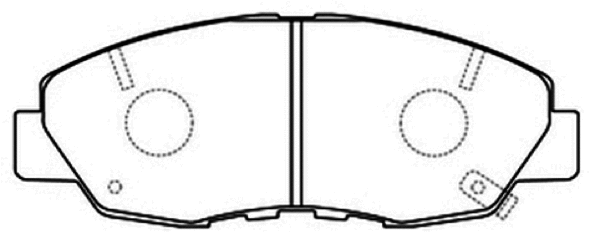 Brake Pad Set, disc brake (AKD-8484)