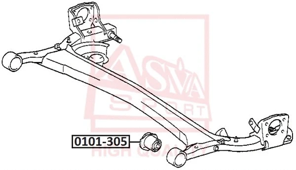 Mounting, control/trailing arm (0101-305)
