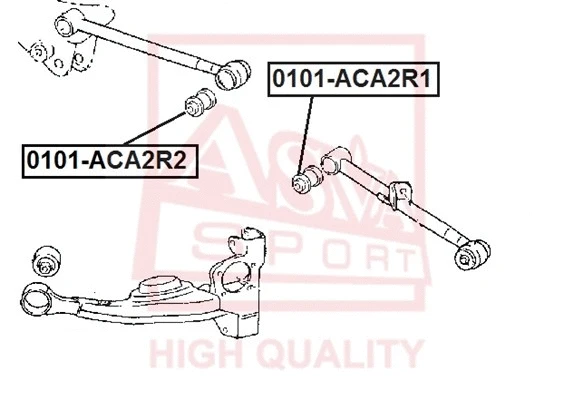 Mounting, control/trailing arm (0101-ACA2R1)