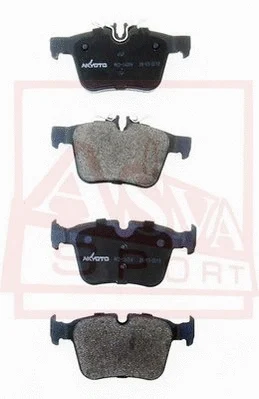 Brake Pad Set, disc brake (AKD-16206)