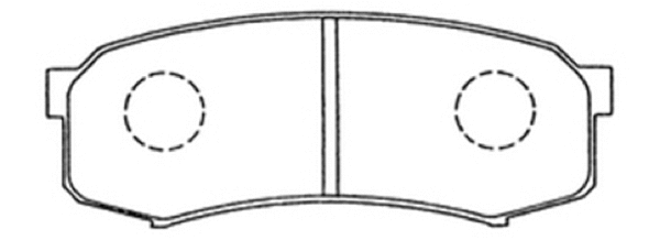 Brake Pad Set, disc brake (AKD-1143)