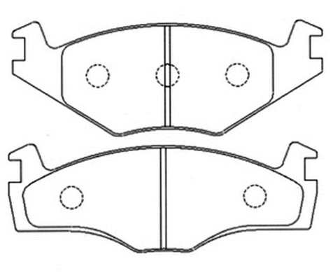 Brake Pad Set, disc brake (AKD-1192)