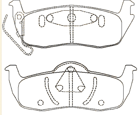 Brake Pad Set, disc brake (AKD-871AB)