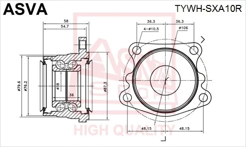 Wheel Hub (TYWH-SXA10R)