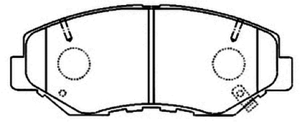 Brake Pad Set, disc brake (AKD-8485)