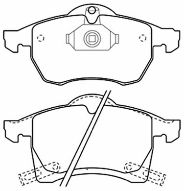 Brake Pad Set, disc brake (AKD-1275)