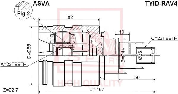 Joint Kit, drive shaft (TYID-RAV4)
