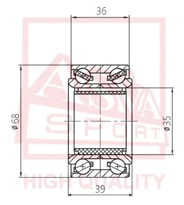 Wheel Bearing (DAC35683936)