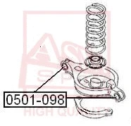 Mounting, control/trailing arm (0501-098)