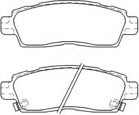 Brake Pad Set, disc brake (AKD-0883)