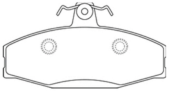 Brake Pad Set, disc brake (AKD-1039)