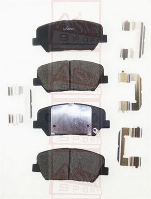 Brake Pad Set, disc brake (AKD-12119)