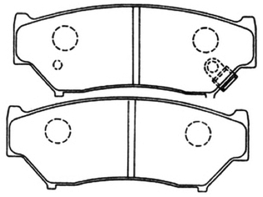Brake Pad Set, disc brake (AKD-9301)