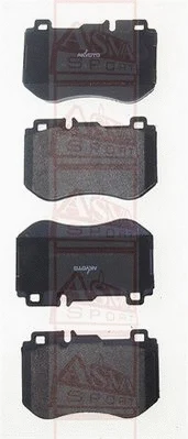 Brake Pad Set, disc brake (AKD-16108)