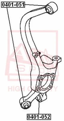 Mounting, control/trailing arm (0401-052)