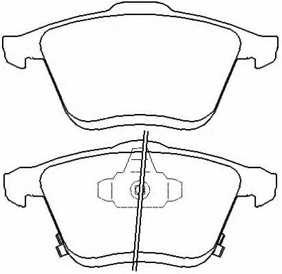 Brake Pad Set, disc brake (AKD-5802)