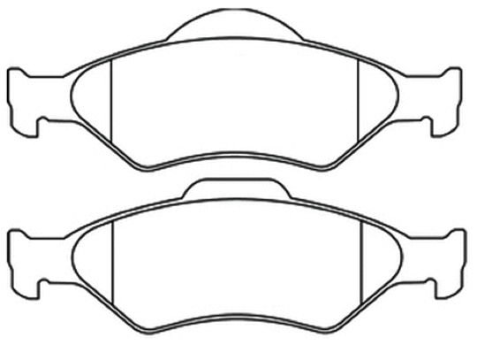 Brake Pad Set, disc brake (AKD-0140)