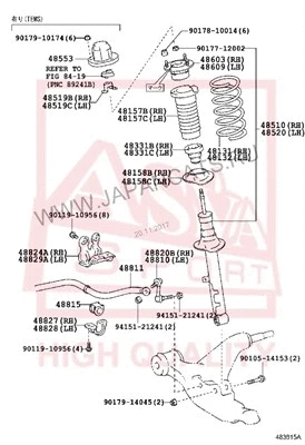 Bushing, stabiliser bar (0107-GRS190F)