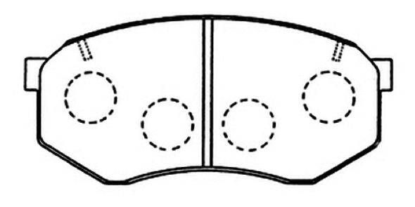 Brake Pad Set, disc brake (AKD-12462)