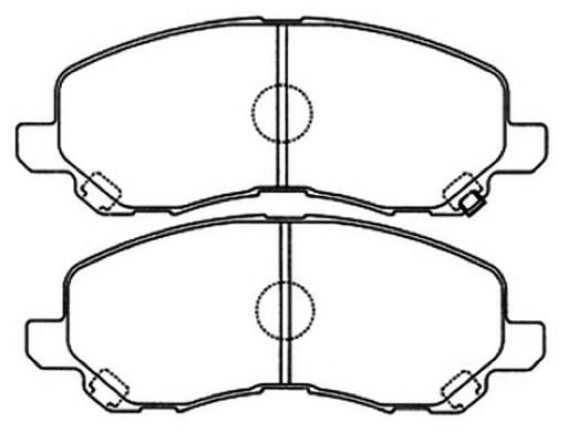 Brake Pad Set, disc brake (AKD-1262)