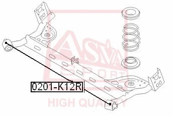 Mounting, control/trailing arm (0201-K12R)
