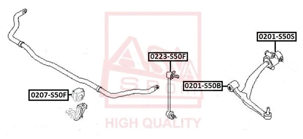 Link/Coupling Rod, stabiliser bar (0223-S50F)