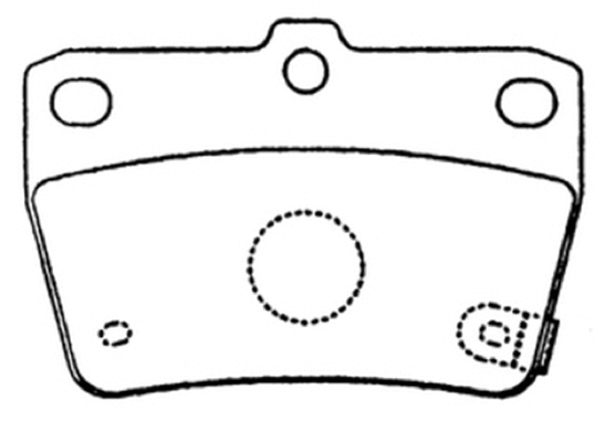Brake Pad Set, disc brake (AKD-1424)