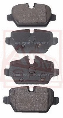 Brake Pad Set, disc brake (AKD-19202)