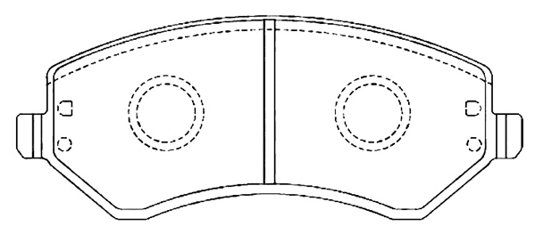 Brake Pad Set, disc brake (AKD-0980)