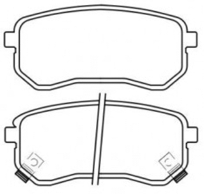 Brake Pad Set, disc brake (AKD-0526)
