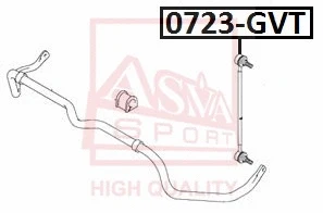 Link/Coupling Rod, stabiliser bar (0723-GVT)