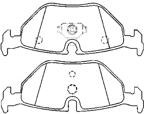 Brake Pad Set, disc brake (AKD-0014)